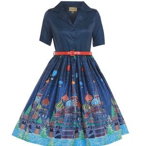 Lindy Bop Bletchley Dress in Moscow